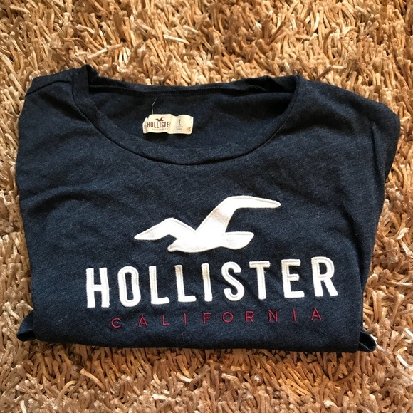 HOLLISTER 🌴 NAVY T-SHIRT - Picture 2 of 4